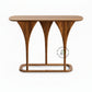 TRIPLE ARCH SCULPTED WOODEN CONSOLE TABLE