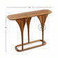 TRIPLE ARCH SCULPTED WOODEN CONSOLE TABLE