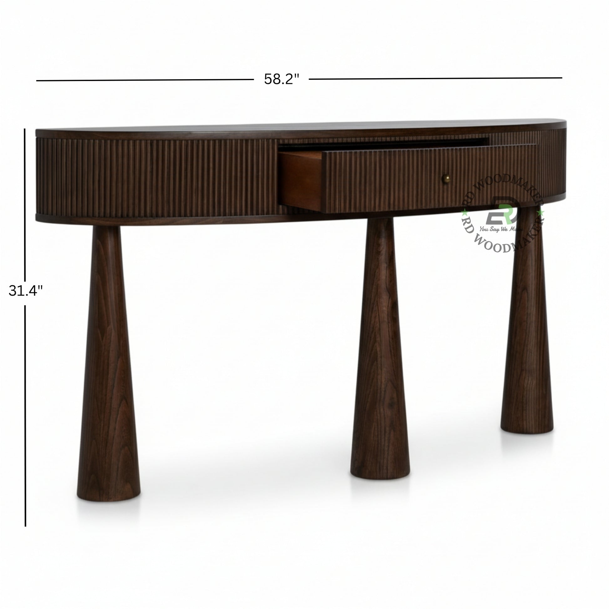 VELORA FLUTED DRAWER CONSOLE TABLE