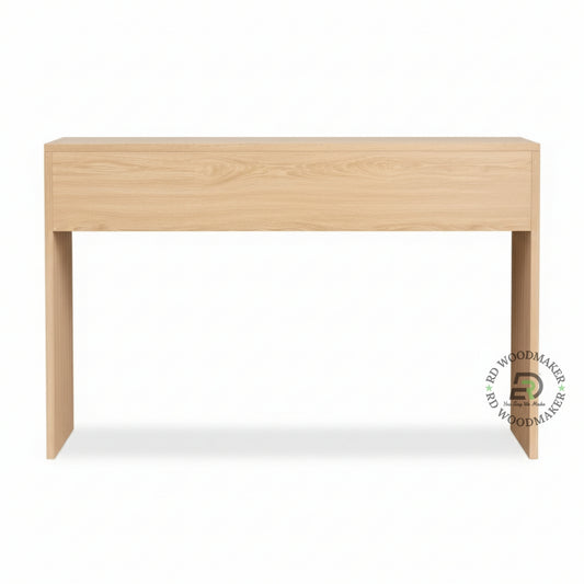 FLUTED SIDE PANEL MODERN WOODEN CONSOLE TABLE