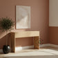 FLUTED SIDE PANEL MODERN WOODEN CONSOLE TABLE