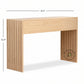 FLUTED SIDE PANEL MODERN WOODEN CONSOLE TABLE