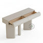 SCULPTURAL COLUMN BASE CONTEMPORARY CONSOLE TABLE