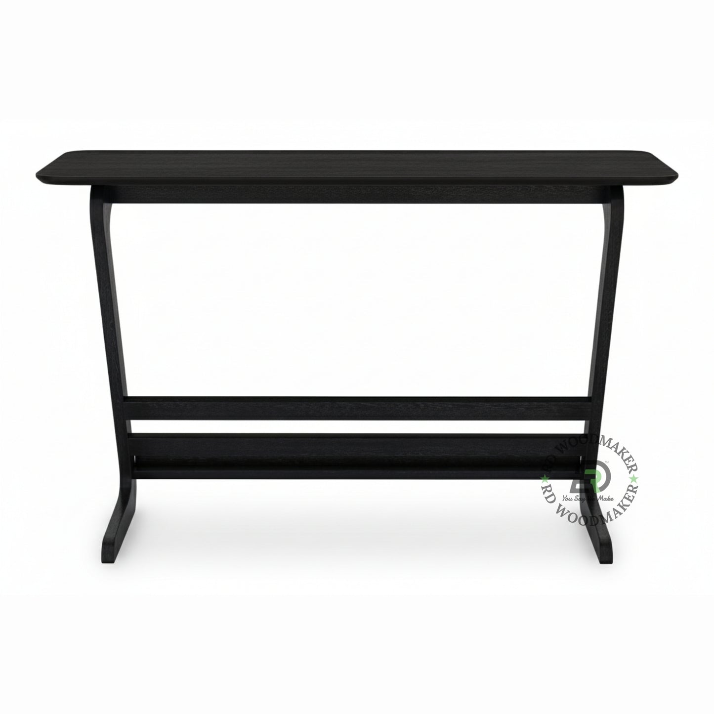 MIDNIGHT CURVE WOODEN CONSOLE TABLE