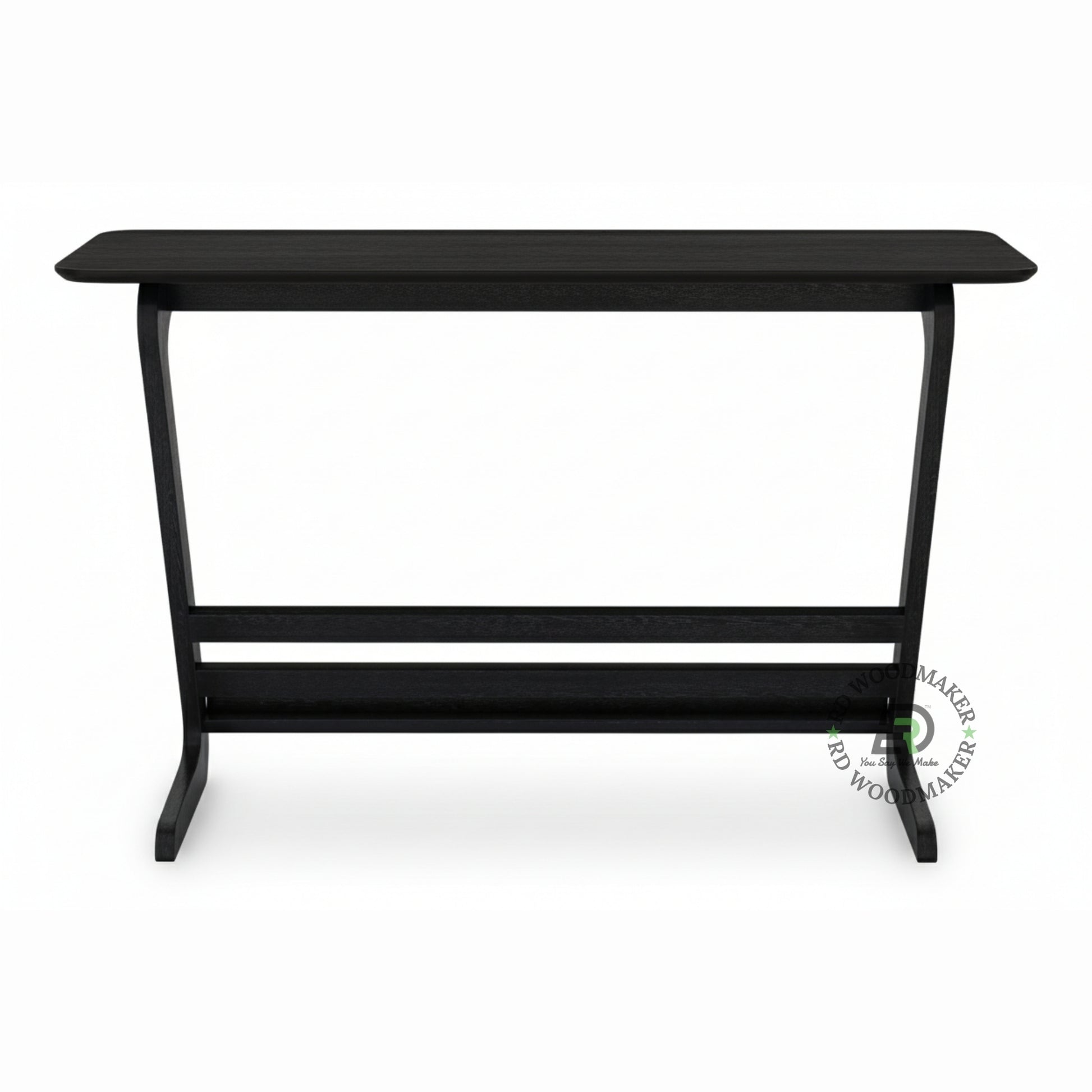 MIDNIGHT CURVE WOODEN CONSOLE TABLE