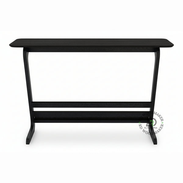 MIDNIGHT CURVE WOODEN CONSOLE TABLE
