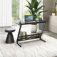 MIDNIGHT CURVE WOODEN CONSOLE TABLE