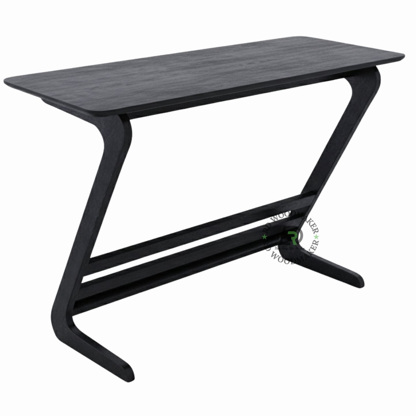 MIDNIGHT CURVE WOODEN CONSOLE TABLE