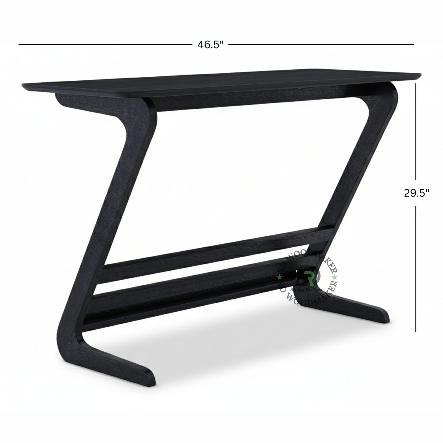 MIDNIGHT CURVE WOODEN CONSOLE TABLE