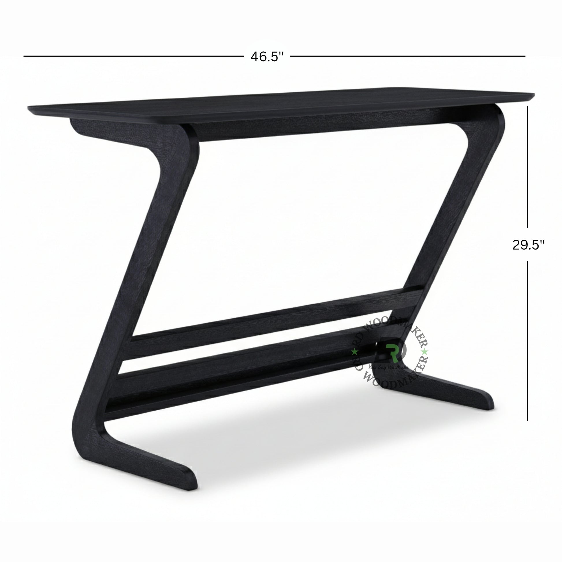 MIDNIGHT CURVE WOODEN CONSOLE TABLE