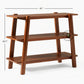 MULTI-TIER DISPLAY WOODEN CONSOLE TABLE