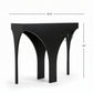 SCULPTED ARCH BASE BLACK CONSOLE TABLE