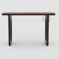 OVAL CUT PANEL LEG WOODEN CONSOLE TABLE