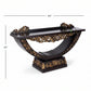 ROYAL CARVED ARCH PEDESTAL CONSOLE TABLE
