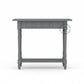 CLASSIC TURNED LEG GREY CONSOLE TABLE WITH DRAWERS