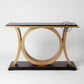 MODERN CIRCULAR FRAME BASE CONSOLE TABLE