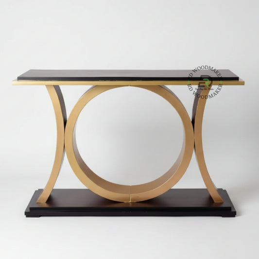 MODERN CIRCULAR FRAME BASE CONSOLE TABLE