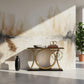 MODERN CIRCULAR FRAME BASE CONSOLE TABLE