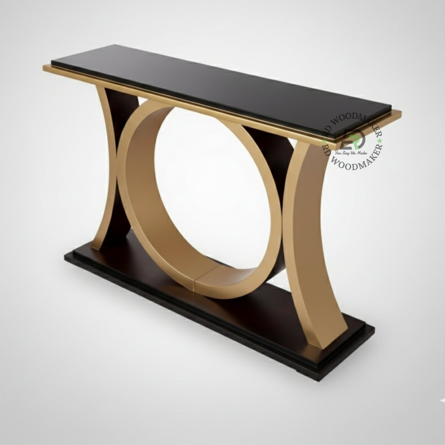 MODERN CIRCULAR FRAME BASE CONSOLE TABLE