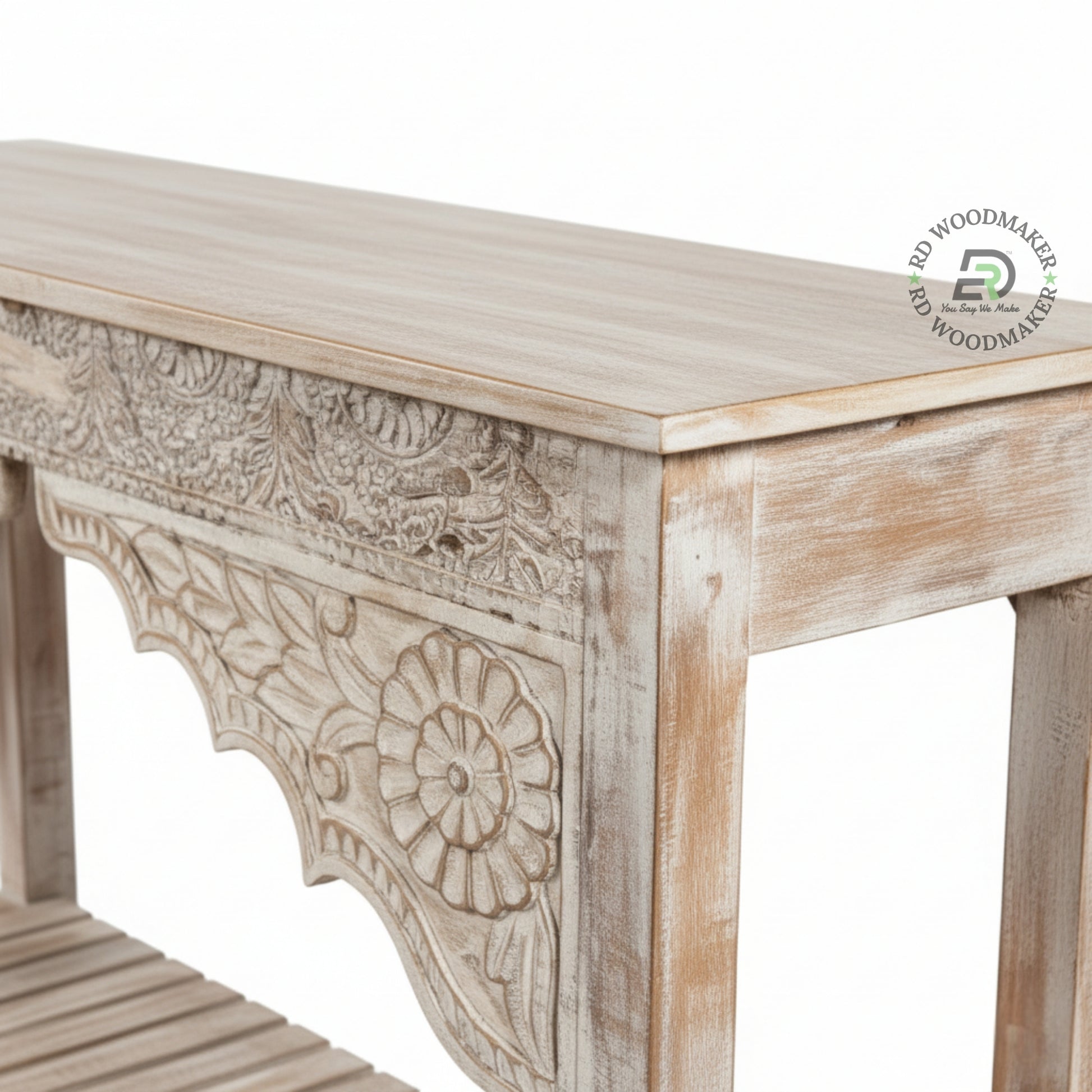VINTAGE HANDCARVED ARCH CONSOLE TABLE