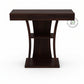 MODERN CURVED PEDESTAL STORAGE CONSOLE TABLE