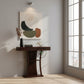 MODERN CURVED PEDESTAL STORAGE CONSOLE TABLE