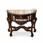 HERITAGE SEMI-CIRCULAR INLAY CONSOLE TABLE