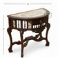 HERITAGE SEMI-CIRCULAR INLAY CONSOLE TABLE