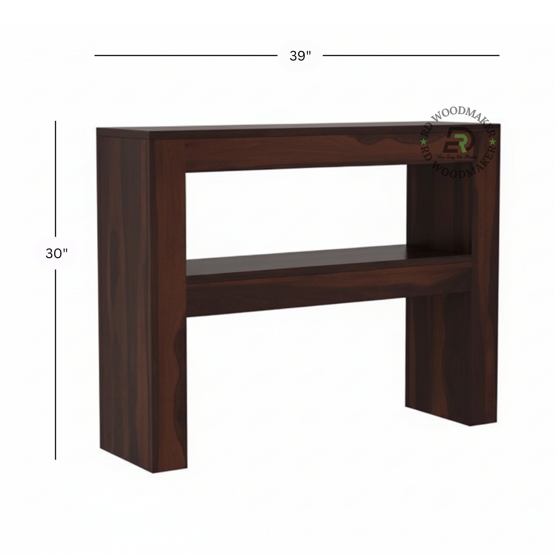MINIMAL OPEN FRAME WOODEN CONSOLE TABLE