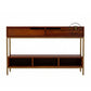 MODERN METAL FRAME STORAGE CONSOLE TABLE
