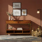 MODERN METAL FRAME STORAGE CONSOLE TABLE