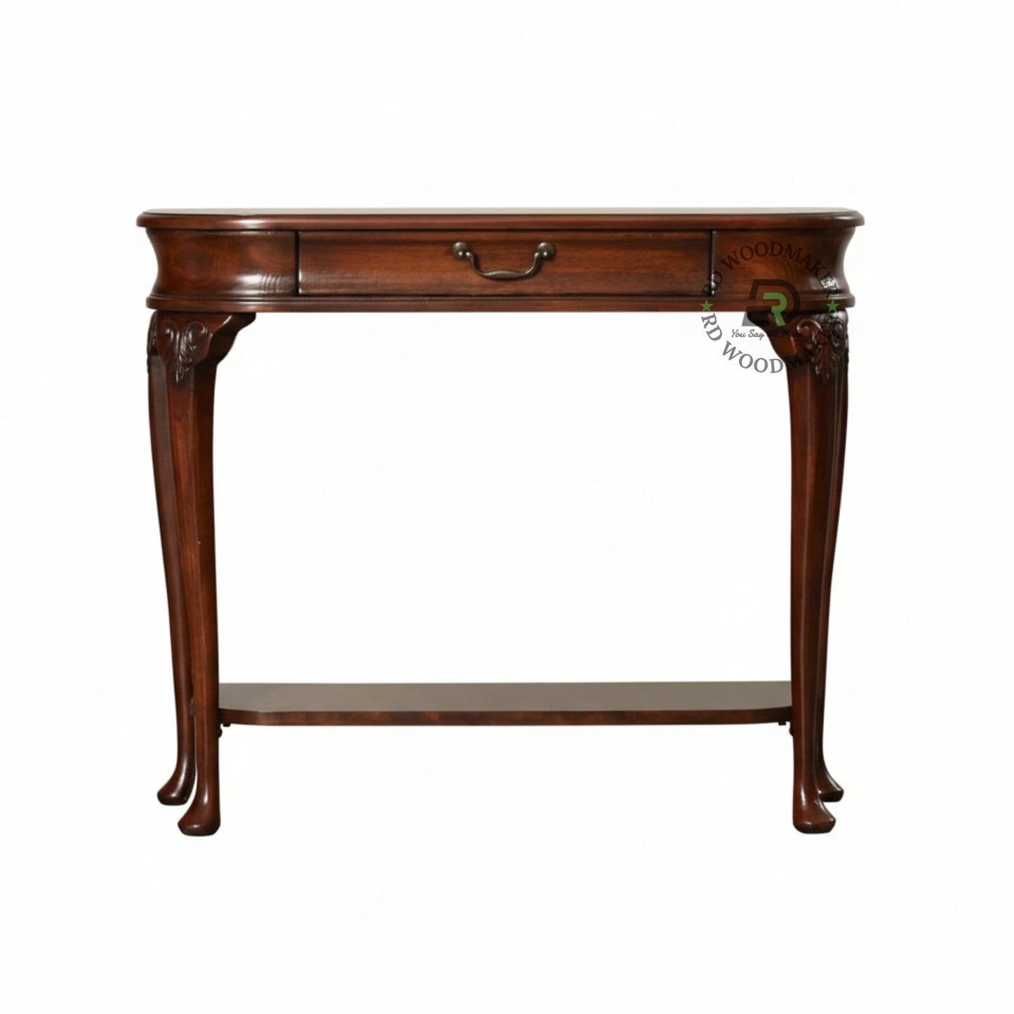 CLASSIC CURVED EDGE DRAWER CONSOLE TABLE