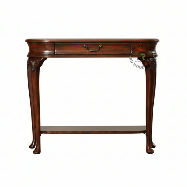 CLASSIC CURVED EDGE DRAWER CONSOLE TABLE