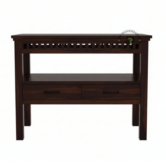 MODERN GRID PANEL STORAGE CONSOLE TABLE