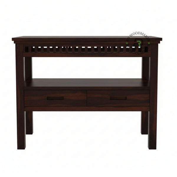 MODERN GRID PANEL STORAGE CONSOLE TABLE