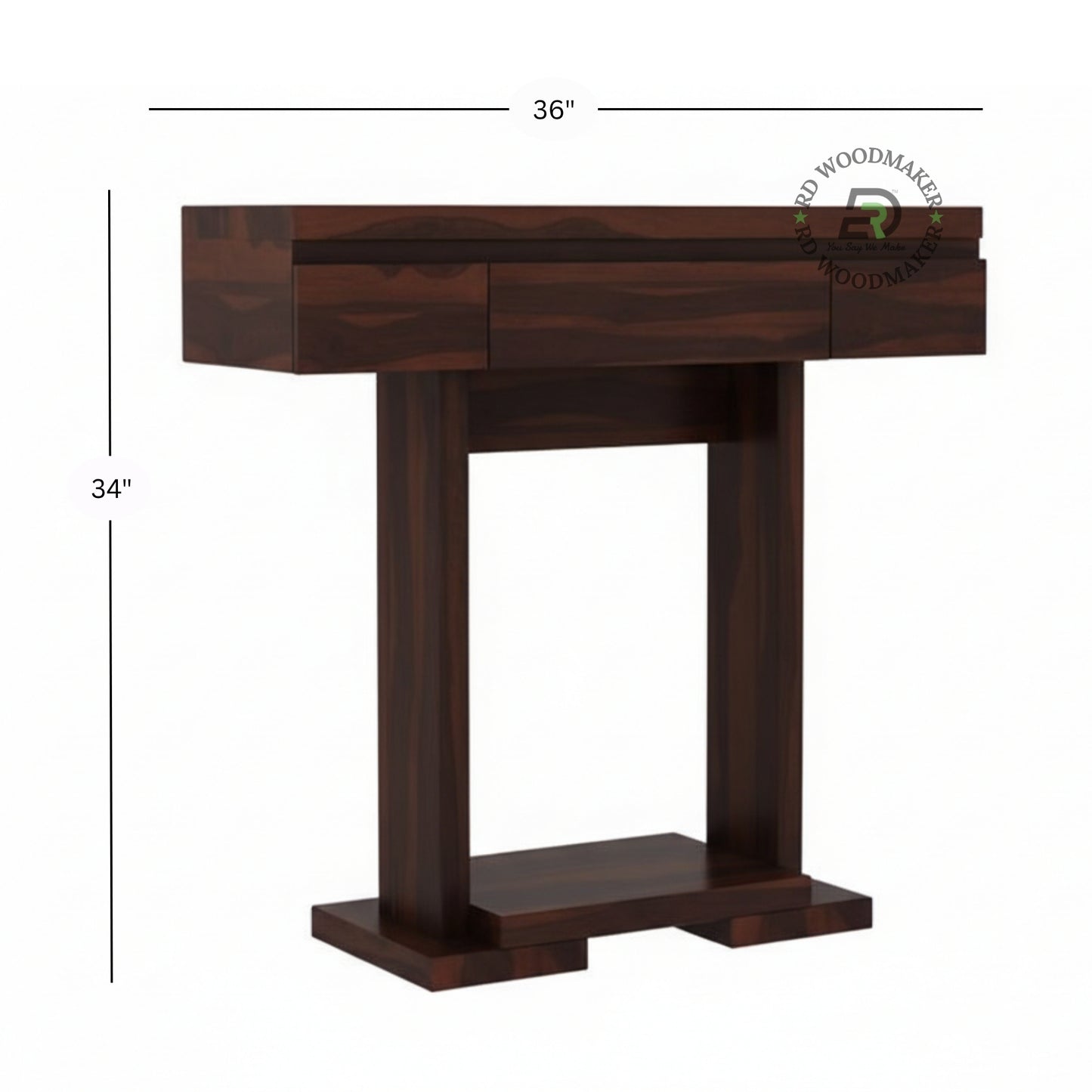 MINIMAL PEDESTAL BASE CONSOLE TABLE