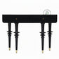 BLACK CONTEMPORARY FLUTED LEG CONSOLE TABLE