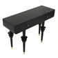 BLACK CONTEMPORARY FLUTED LEG CONSOLE TABLE