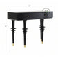 BLACK CONTEMPORARY FLUTED LEG CONSOLE TABLE