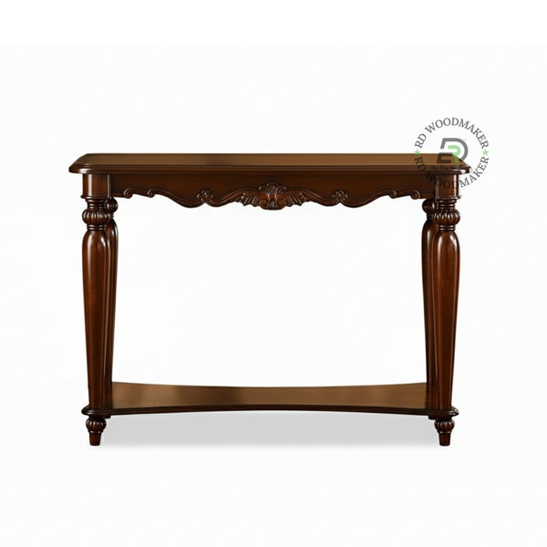 CLASSIC CARVED DOUBLE LEG CONSOLE TABLE