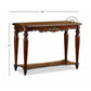 CLASSIC CARVED DOUBLE LEG CONSOLE TABLE