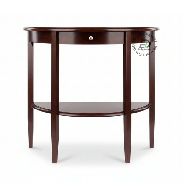 CURVED FRONT SINGLE DRAWER CONSOLE TABLE