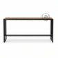 INDUSTRIAL METAL FRAME WOODEN CONSOLE TABLE