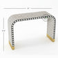 BONE INLAY WATERFALL CONSOLE TABLE