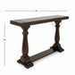DOUBLE PEDESTAL SOLID WOOD CONSOLE TABLE