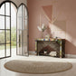 HANDCRAFTED MOSAIC CARVED ARCH CONSOLE TABLE