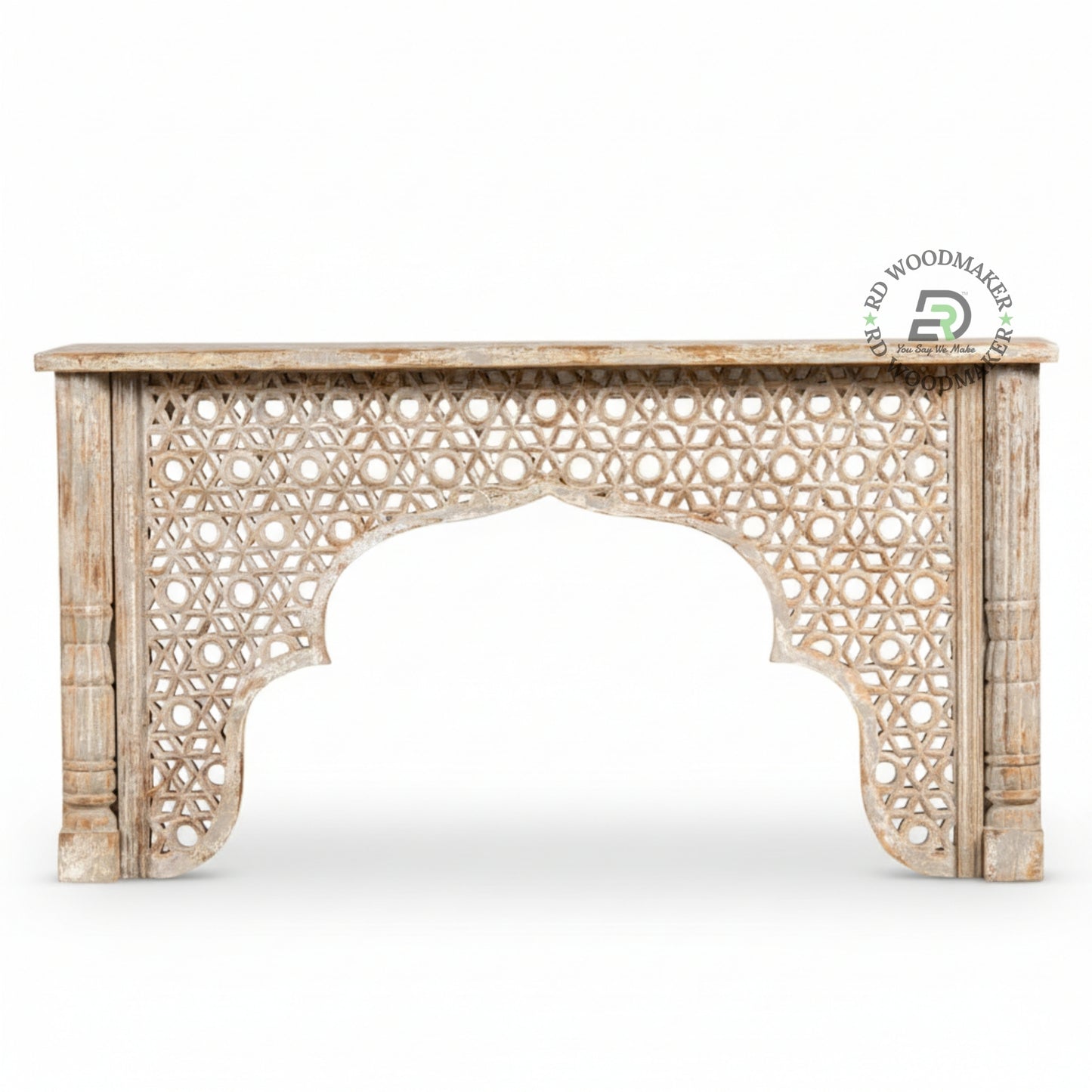 MOROCCAN JAALI ARCH CONSOLE TABLE
