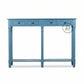 CLASSIC BLUE FOUR DRAWER LONG CONSOLE TABLE