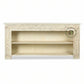 CARVED OPEN SHELF CONSOLE TABLE WITH STORAGE