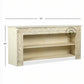 CARVED OPEN SHELF CONSOLE TABLE WITH STORAGE
